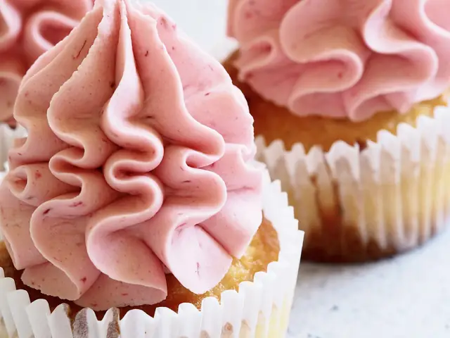 Cupcakes with pink buttercream